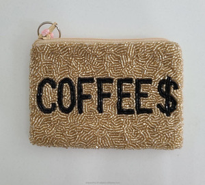 Monedero hecho a mano personalizado para golf rosa, bolsa de cuentas de semillas con cuentas, Mini cartera con cremallera, bolso de mano bonito para mujer, bolsa de regalo pequeña para mujer - Product Image 3