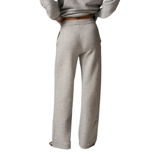 Womens Round Neck Tracksuit <b>Set</b> Side Pockets Top Wide Straight Leg Trousers Elastic Waist Relaxed <b>Two</b> <b>Piece</b> <b>Lounge</b> Travel Outfit - Product Image 5