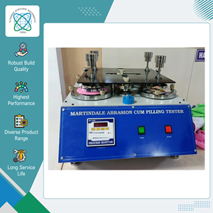 Équipement de test de tissus de qualité supérieure vendu dans le monde entier, testeur d'abrasion Martindale et de boulochage avec course de 60,5 mm - Product Image 6
