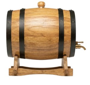 Barril de Roble Premium para Vino, Barrica Vintage para Añejar Whisky, Dispensador Decorativo de Líquidos para Bar, Hotel, Restaurante, Decoración de Fiestas en Casa - Product Image 2