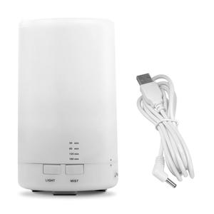 Mini difusor ultrasónico de aceites esenciales, luces LED de 7 colores, 4 configuraciones de temporizador, humidificador de niebla fría para oficina, hogar y habitación - Product Image 6