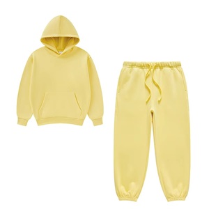 Ensemble survêtement polaire deux pièces personnalisé avec logo pour enfants – Sweat à capuche et pantalon de jogging pour garçons et filles - Product Image 6