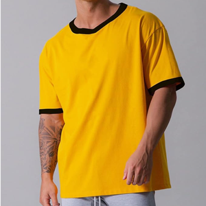 เสื้อยืดผู้ชายไซส์ใหญ่ ผ้าฝ้ายคุณภาพสูง 100% หนัก 180 กรัม ลายเรียบ พร้อมบริการพิมพ์โลโก้ตามสั่ง - Product Image 1