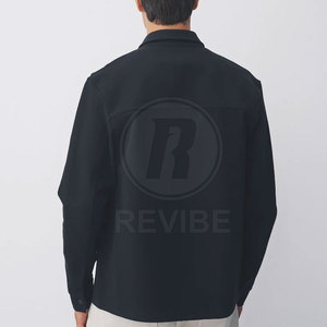 High Quality Customizable <b>Men</b> Shackets Trench Coat Stylish Comfortable Eco-Friendly Breathable 100% Cotton Canvas Fabric Daily - Product Image 2