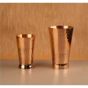 Gobelet à boire en cuivre pur, finition brillante, verre à eau, fabricant et fournisseur en gros d'articles de santé ayurvédiques 2026 - Product Image 3