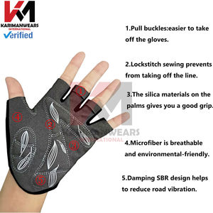 Guantes de Ciclismo Premium para Hombre y Mujer, con Acolchado de Gel de 5MM, para Bicicleta de Carretera, Bicicleta de Montaña, Motocicleta, Gimnasio, Deportes al Aire Libre - Product Image 3