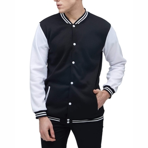 Veste universitaire OEM haut de gamme, veste bomber personnalisée en mélange de laine, logo brodé, veste universitaire pour équipe sportive universitaire, streetwear - Product Image 2