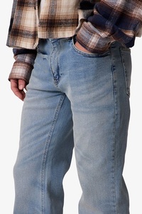 Pantalon en jean délavé vintage Super Flare, taille mi-haute, coupe classique, léger et respirant, coupe-vent, écologique - Product Image 5