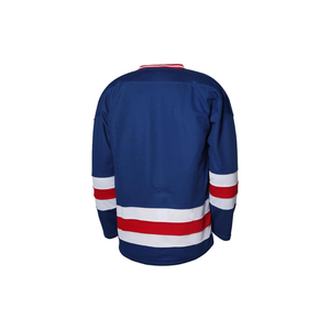 Ventes en gros de maillots de hockey bleu royal pour jeunes et adultes, ensembles d'uniformes d'entraînement, logo personnalisé OEM - Product Image 3