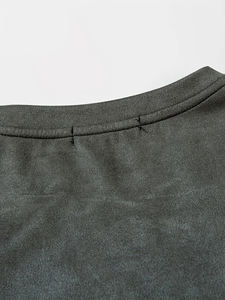 เสื้อยืดทรงบ็อกซ์พิมพ์ลายกราฟิก คอตตอนเนื้อหนา ตัดเย็บทรงครอป โอเวอร์ไซส์ สไตล์สตรีทแวร์ พร้อมโลโก้แบบกำหนดเอง สำหรับผู้ชาย - Product Image 3