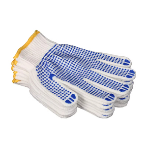 Safety Work Gloves with Anti Slip Grip for Construction Warehouse Factory Industrial <b>PVC</b> Dotted Gloves Cotton Protective Gloves - Product Image 5