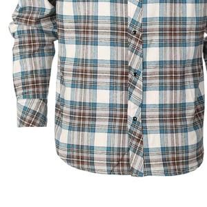 เสื้อเชิ้ตผ้าฟลานเนลผสมโพลีเอสเตอร์/คอตตอนแบบยูนิเซ็กซ์  กระเป๋าคู่  บุซับใน  ย้อมเส้นด้าย  ป้องกันขนร่วง  คอลเลคชั่นฤดูใบไม้ผลิ  แบบทางการ  แขนยาว - Product Image 5