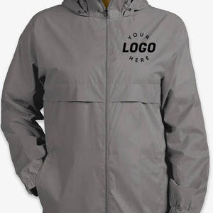Custom <b>Mens</b> Hooded Windbreaker <b>Jacket</b> Waterproof <b>Lightweight</b> Breathable Outdoor <b>Rain</b> <b>Jacket</b> OEM Logo Winter Outerwear - Product Image 2