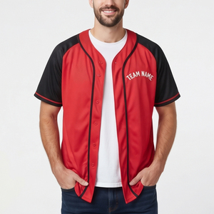 Camiseta de Béisbol Personalizada de Manga Corta, Malla Estampada 100% Poliéster, Camisetas de Béisbol con Botones, Camisetas de Béisbol Personalizadas para Equipos - Product Image 6