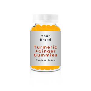 Venta al por mayor mundial de suplementos nutricionales en gomitas a base de tapioca con cúrcuma y jengibre para el apoyo inmunológico y digestivo, procedentes de EE. UU. - Product Image 1