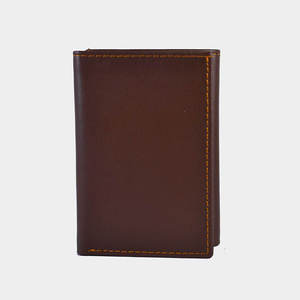 Genuine Leather Bifold Wallet For Men With Multiple Card Slots ID Card <b>Holder</b> Cash Compartment Slim Folding Leather Wallet - Product Image 3