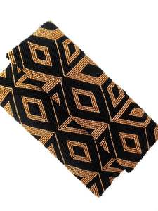 Hand Embroidery Eid Special Women Party Purse Wedding Evening Handbag Red Gold Beaded Clutch Bag <b>Envelope</b> Shape Luxury Geometric - Product Image 3