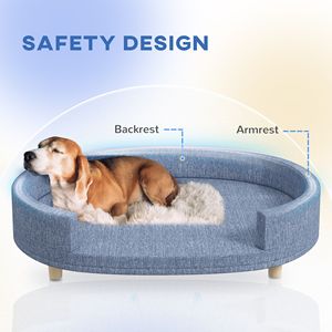 Cama para Perros con Funda Lavable Azul para Perros Grandes con Parte Superior Extraíble, Cama Perfecta para Mascotas - Product Image 6