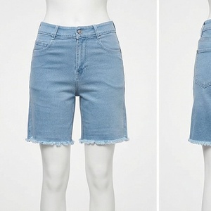 Shorts de Mezclilla de Pierna Ancha para Mujer, Estilo Personalizado, Calidad Premium, Ropa Casual de Verano _1 - Product Image 1