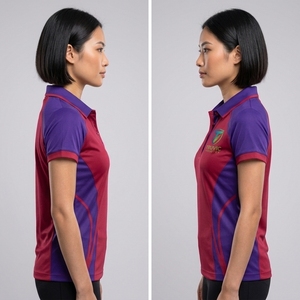 Camiseta Polo Casual de Manga Corta con Logotipo Personalizado, Transpirable, Ecológica, de Secado Rápido, de Lona Tejida, Camiseta de Golf para Mujer, Camiseta Digital P - Product Image 3