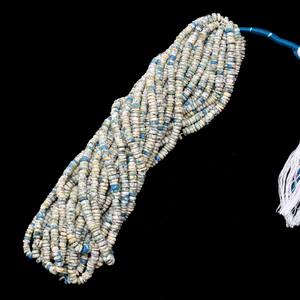 Cuentas Heishi lisas de jaspe K2 AAA+ de 5mm-6mm, cuentas sueltas de piedra preciosa semipreciosa de jaspe K2 natural, cuentas rondelle espaciadoras en forma de rueda para joyería - Product Image 6