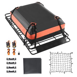 Portapacchi Universale da Tetto 64x39x4.1 Pollici con Borsa Cargo, Rete e Cinghie a Cricchetto per Tetto Auto - Product Image 1