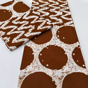 Tela Africana de Alta Calidad con Estampado de Cera de Ghana, 100% Algodón, para Ropa de Niñas, Manualidades y Bolsos - Product Image 5