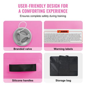 Set di Tappetini Gonfiabili per Ginnastica con Pompa e Rullo, 2 Pezzi, Tappetini per Allenamento Sicuro - Product Image 5