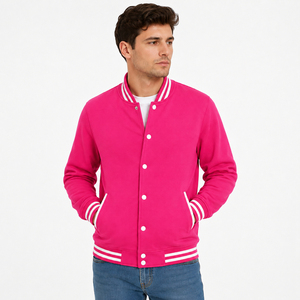 Casual varsity <b>jacket</b> offering lightweight warmth and modern sporty design for effortless layering and stylish daily outfit - Product Image 1