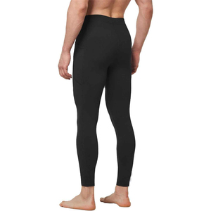 Men's High Quality Solid Trending Breathable Seamless Elastic Waist Yoga Pants Quick Dry Spandex <b>Polyester</b> <b>Leggings</b> - Product Image 4