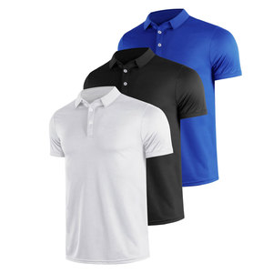 Camisa Polo de Manga Corta Azul Marino para Hombre, Corte Regular, Color Sólido, Cuello con Botones, Estilo Casual, Tejido Ligero para Verano - Product Image 2