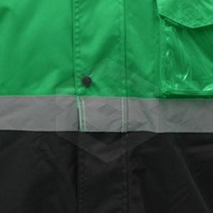 Custom <b>Hi</b> <b>Vis</b> Safety Windbreaker <b>Jacket</b> <b>Waterproof</b> Security Nylon and Polyester with Custom Logo - Product Image 4