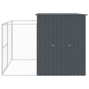 Antracita 84,3 "x 99,6" x 71,3 "Casa de perro de acero galvanizado con casas y muebles para mascotas - Product Image 5