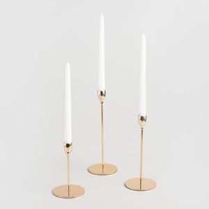 High Quality Table <b>Top</b> Wedding Christmas Birthday <b>Easter</b> Parties Decorative Gold Metal Calla Lily Candle Holder - Product Image 6