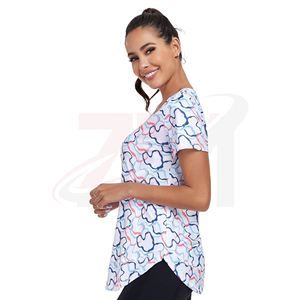 Ropa de uso diario para mujer, top informal estampado, ropa transpirable para actividades al aire libre y ropa de verano de estilo moderno - Product Image 3