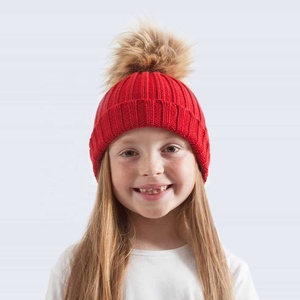 Wholesale Thick Warm <b>Beanie</b> 100% Soft Acrylic Faux Fur <b>Pom</b> <b>Pom</b> Bobble Hats <b>with</b> Your Adult & Custom Name/Logo Available - Product Image 5
