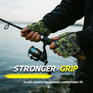 Guantes de Pesca Sublimados Personalizados Más Vendidos, Guantes de Silicona Resistentes al Viento para Camping y Caza, Guantes Hechos a Medida - Product Image 2