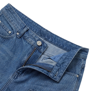 Shorts en jean baggy personnalisés pour hommes, style charpentier à double genou, cargo, déchirés, rétro, surdimensionnés, pour l'été, vente en gros - Product Image 2