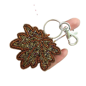 Nouveauté : Porte-clés personnalisé tendance avec broderie perlée, haute qualité, en acier inoxydable et perles de verre, très vendu - Product Image 6
