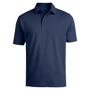 T-shirt de sport respirant à manches courtes en polyester tricoté 100 % pour homme, idéal pour le golf et les activités sportives, séchage rapide, style professionnel - Product Image 1