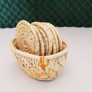 Posavasos Redondo de Hierba Monj, Diseño Clásico Ecológico - Product Image 3