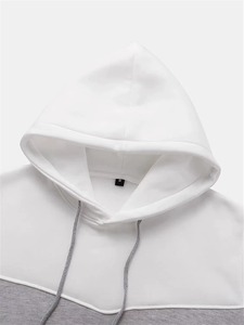 Sweat-shirt à capuche personnalisé OEM pour homme, coupe classique, 100% coton molletonné 370g, couleur unie, respirant, décontracté, avec poche, pour l'hiver - Product Image 3