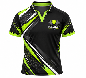 Maillots de sport anti-rides personnalisés pour hommes et femmes, pour le tennis et le pickleball, chemises de sport à col, uniformes scolaires unis - Product Image 1