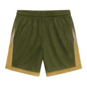 Unisex Olive Green Gold Sublimated Lacrosse <b>Shorts</b> Lightweight Polyester Athletic Team Uniform Performance Apparel - Product Image 2