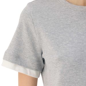 Women Cotton T Shirt Casual Layered Style Loose Fit Short Sleeve Crew Neck Basic Tee OEM ODM Manufacturer Custom Wholesale - Product Image 2