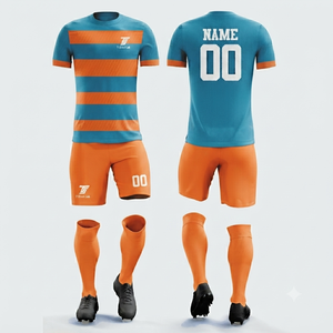 Uniforme de Fútbol de Alta Calidad y Económico, 100% Poliéster, Logotipo Personalizado, Nuevo Uniforme de Club de Fútbol - Product Image 3