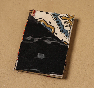 Abstract Patch Fabric <b>Notebook</b> Handmade Paper Diary Cloth Cover <b>Small</b> Pocket Journal Writing Memo Notes Sketchbook Travel Gift - Product Image 1