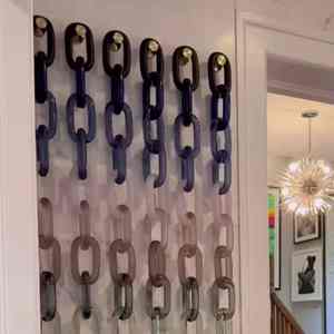 Adornos de Pared de Cadena Acrílica de Diseño Moderno Hechos a Mano, Artículos Decorativos para el Hogar Personalizados y Enlazados, Venta al por Mayor - Product Image 4