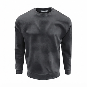 Sweat-shirt à col rond pour homme, personnalisé avec logo, en molleton brossé thermique, idéal pour l'hiver, commande en gros, haute qualité - Product Image 5