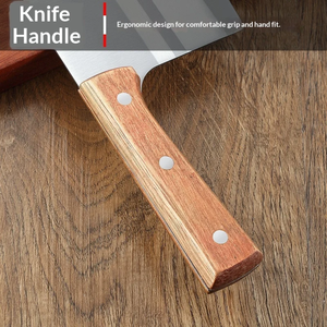Couteau à découper la viande LEGACY BLADES, fait main, en acier à haute teneur en carbone, écologique, passe au lave-vaisselle, lame tranchante comme un rasoir, manche en bois, pour la cuisine - Product Image 4